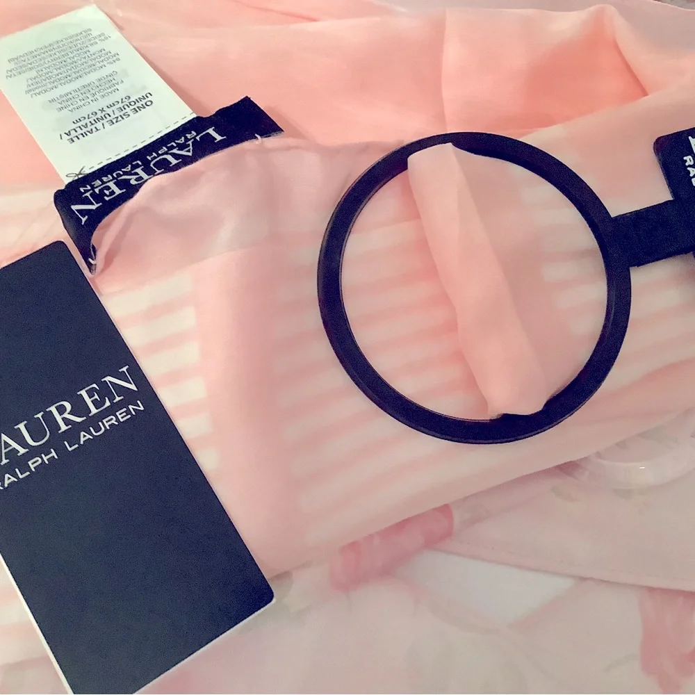 Last one Beautiful Ralph Lauren 100 percent silk scarf